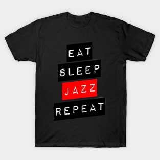 Music Theory - Eat Sleep Jazz Repeat T-Shirt